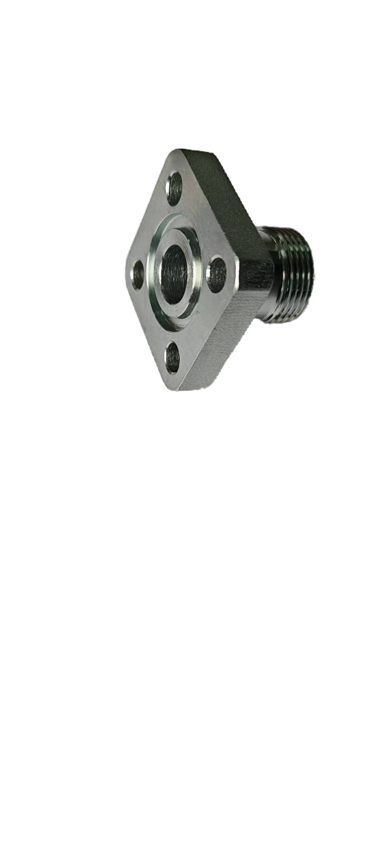 Gear pump flange straight